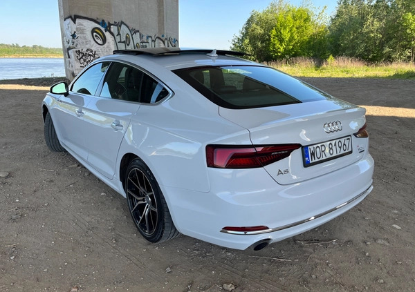 Audi A5 cena 118000 przebieg: 67000, rok produkcji 2018 z Warszawa małe 781